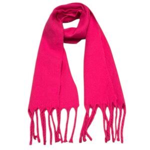 Gap long soft Vibrant Pink Fringed Women's Scarf new tags